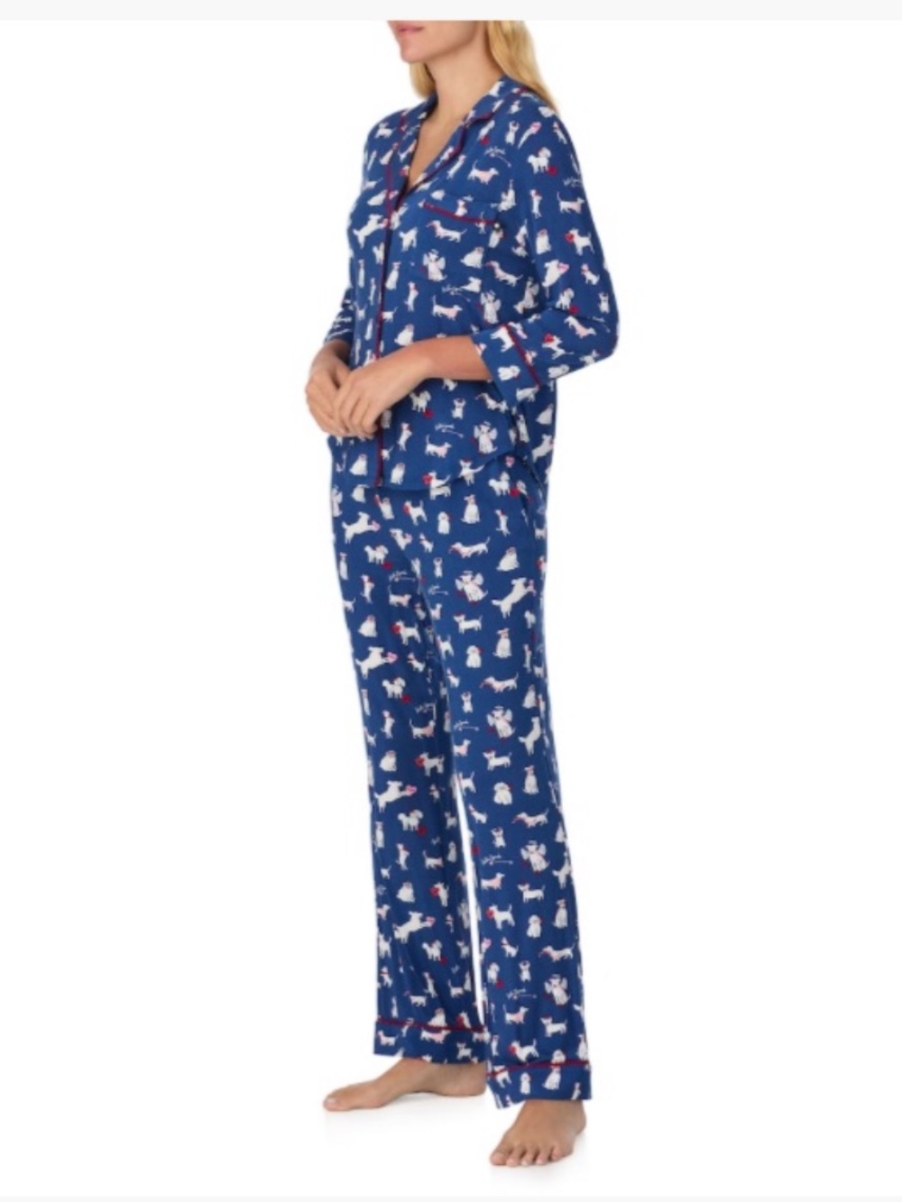 NWT Kate Spade Puppy Love Pajama Set - Picture 2 of 12